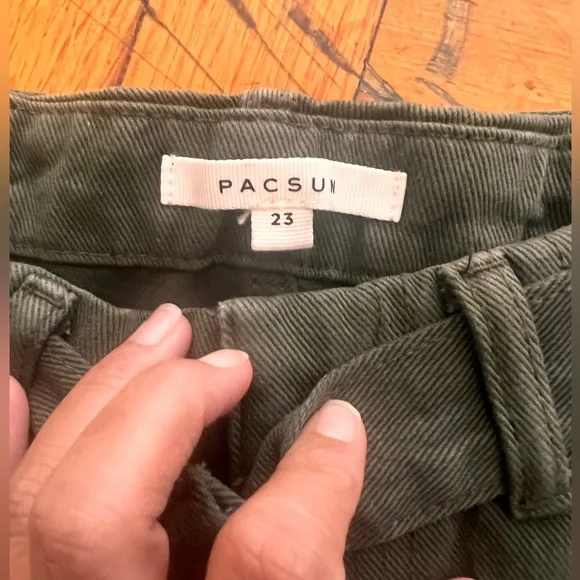 PacSun Cadet green cargo straight leg pant - Picture 2 of 5